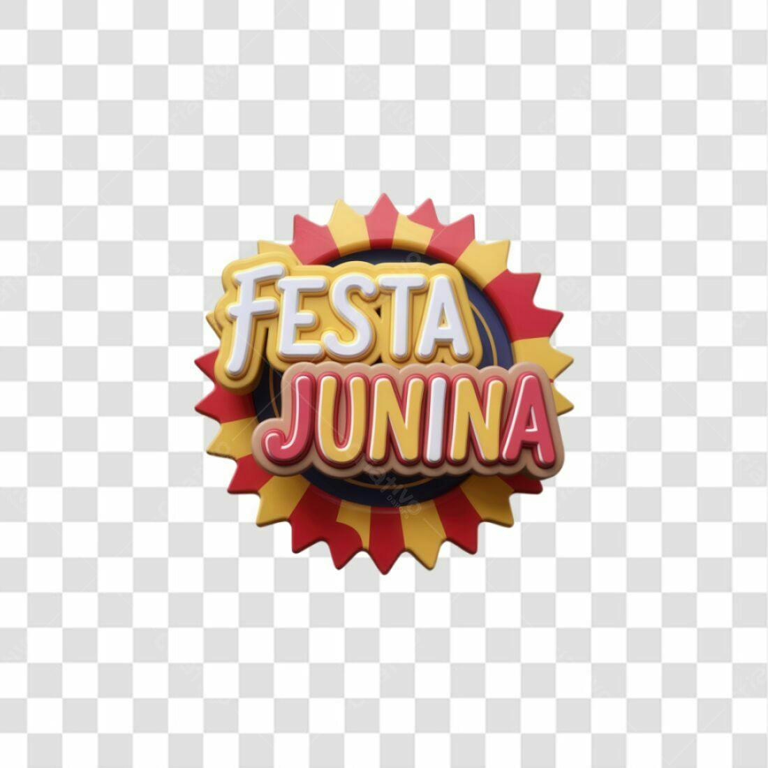 Selo Festa Junina PNG com fundo transparente
