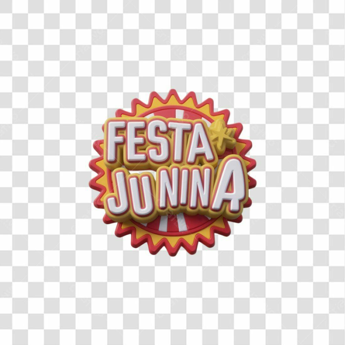Selo Festa Junina PNG com fundo transparente