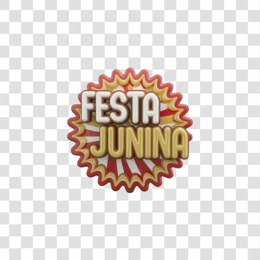 Selo Festa Junina PNG com fundo transparente