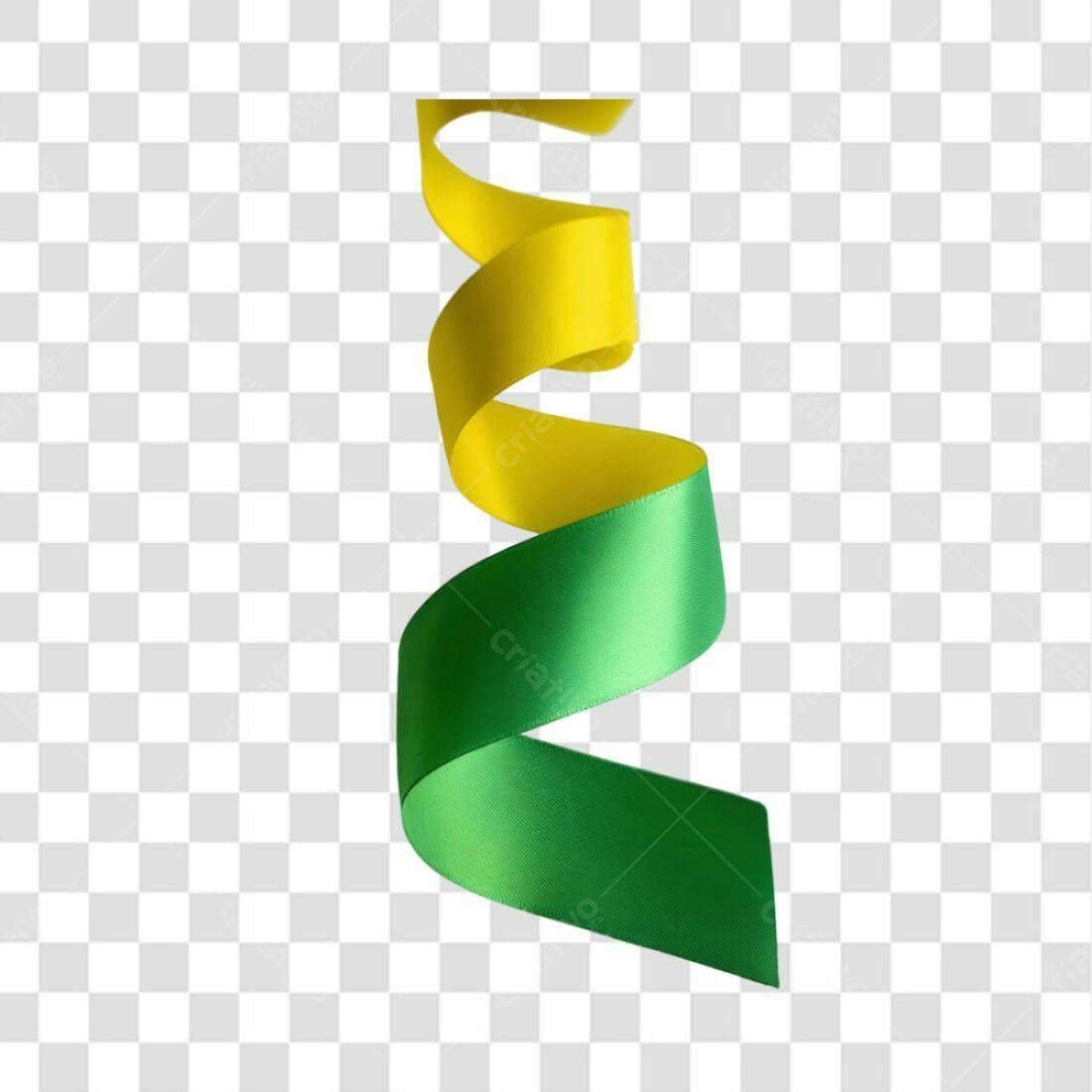Fita PNG com fundo transparente Amarelo e Verde