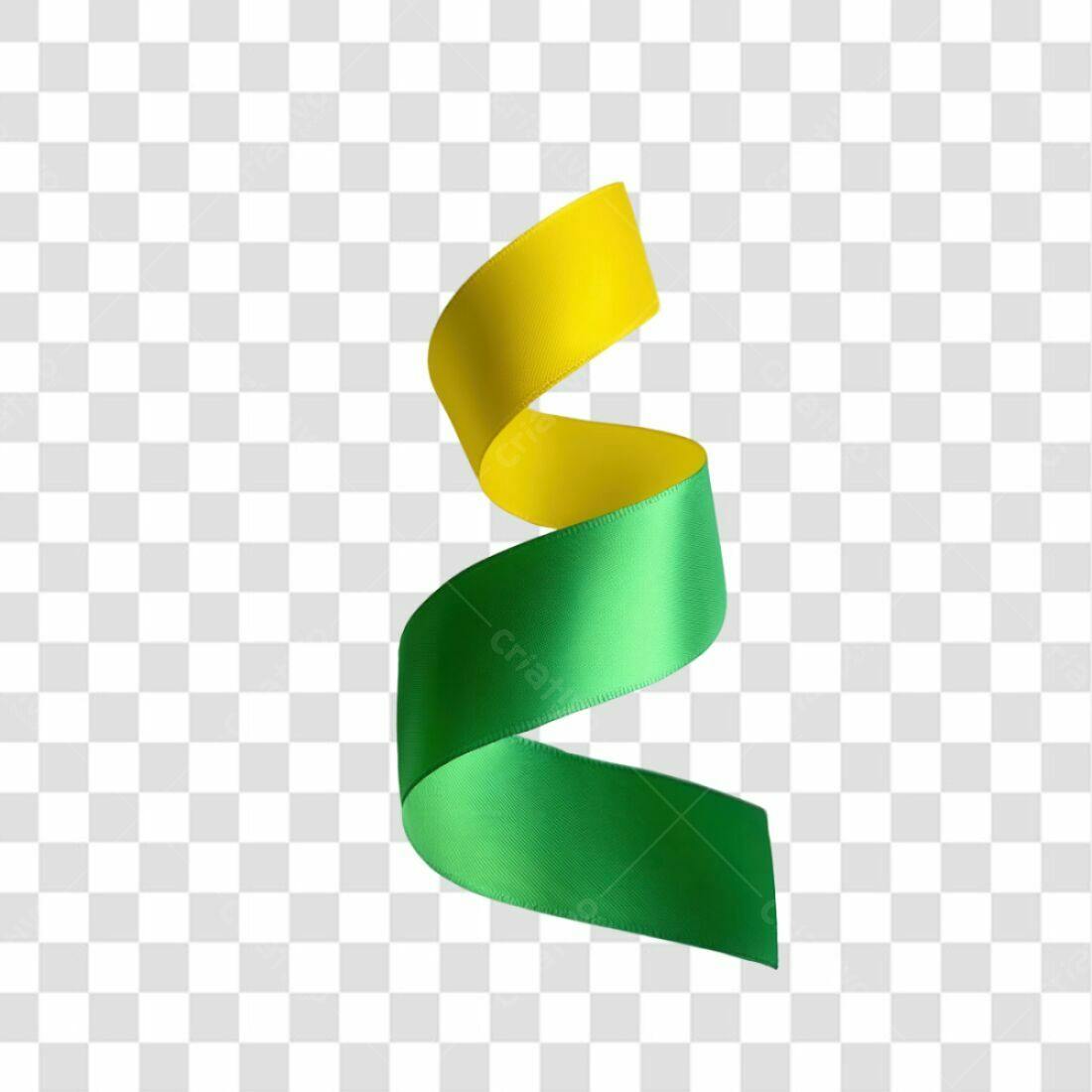 Fita PNG com fundo transparente Verde e Amarelo