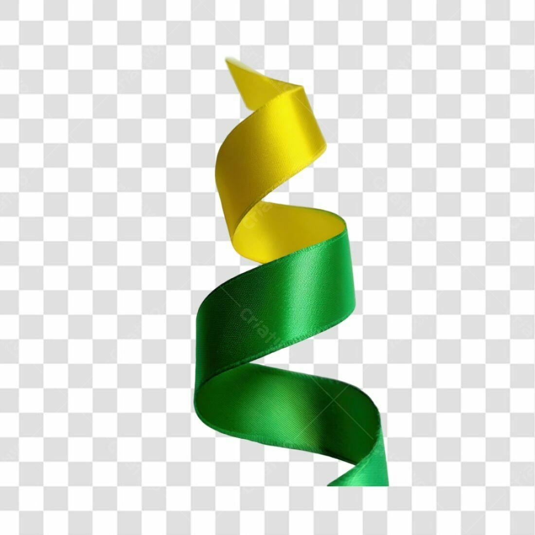 Fita PNG com fundo transparente Verde e Amarelo