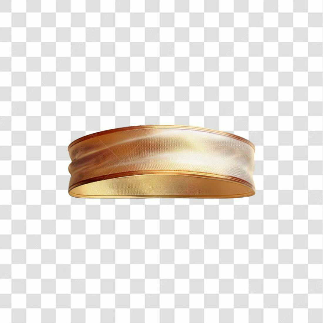 Banner dourado PNG com fundo transparente
