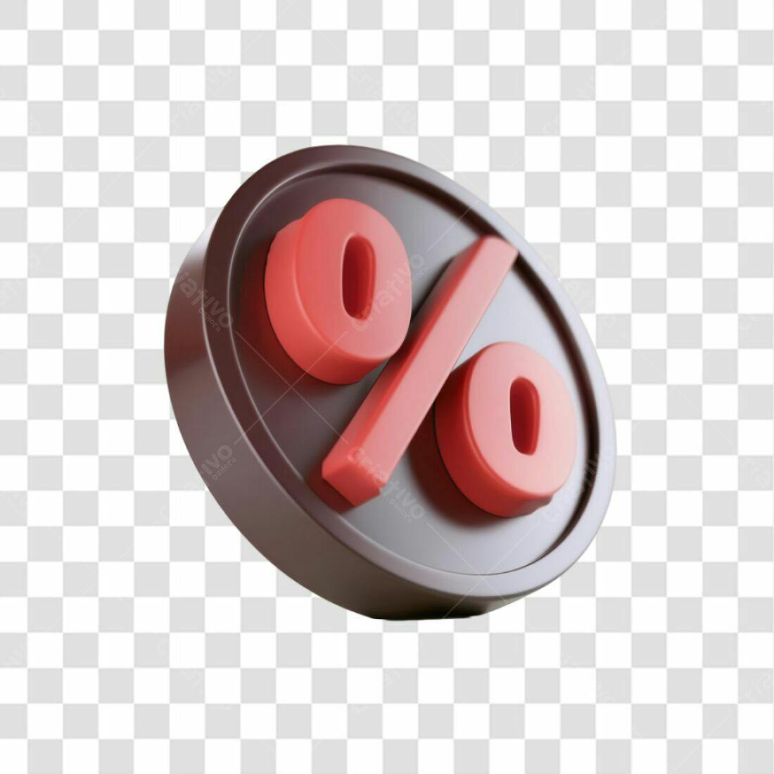 Ícone Desconto Percentual PNG com fundo transparente