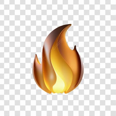 Selo 3D Render Fogo Elemento Ícone Psd Png