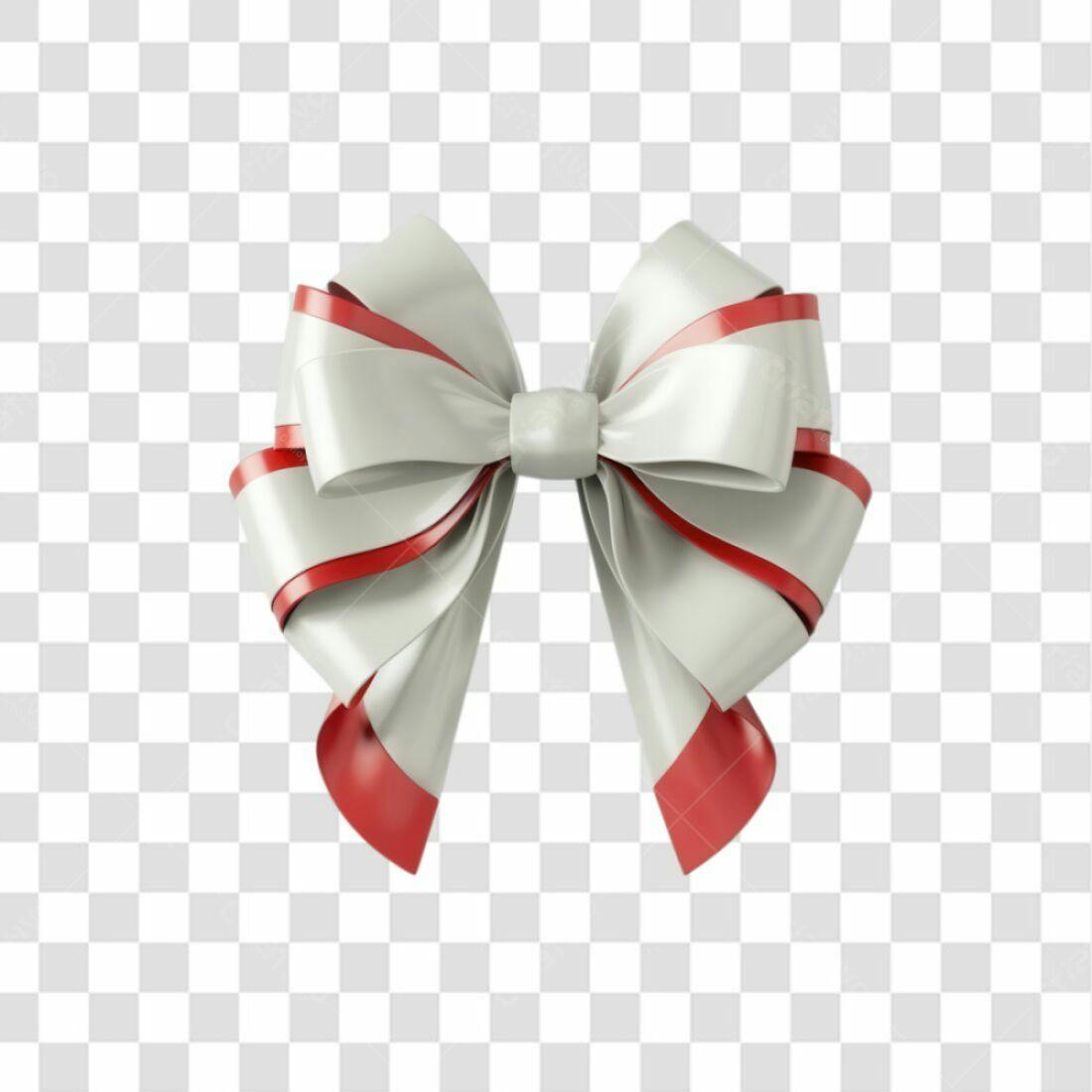 Icone Presente Natalino Branco e Vermelho PNG com fundo transparente
