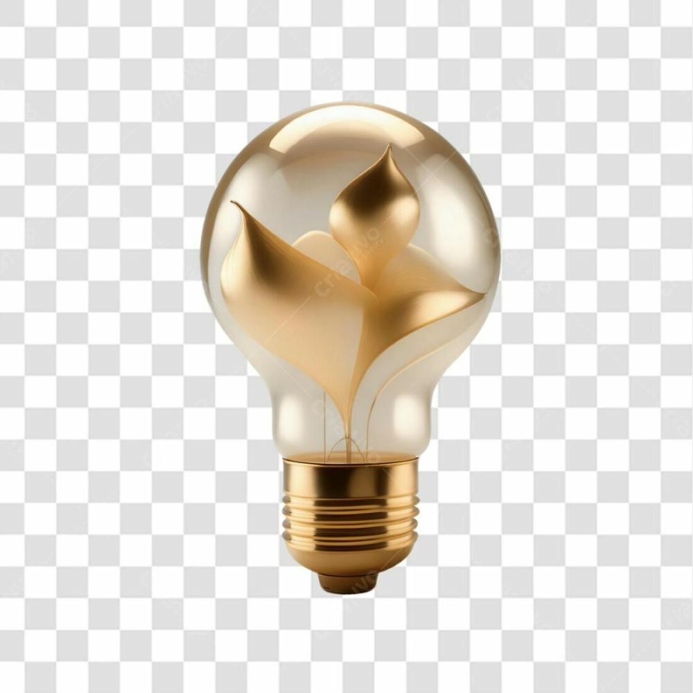 Selo 3D Render Lâmpada Luz Elemento Ícone Psd Png