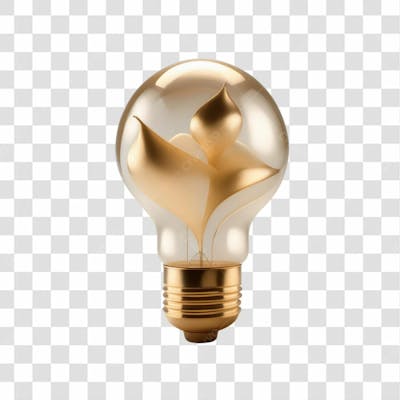 Selo 3D Render Lâmpada Luz Elemento Ícone Psd Png
