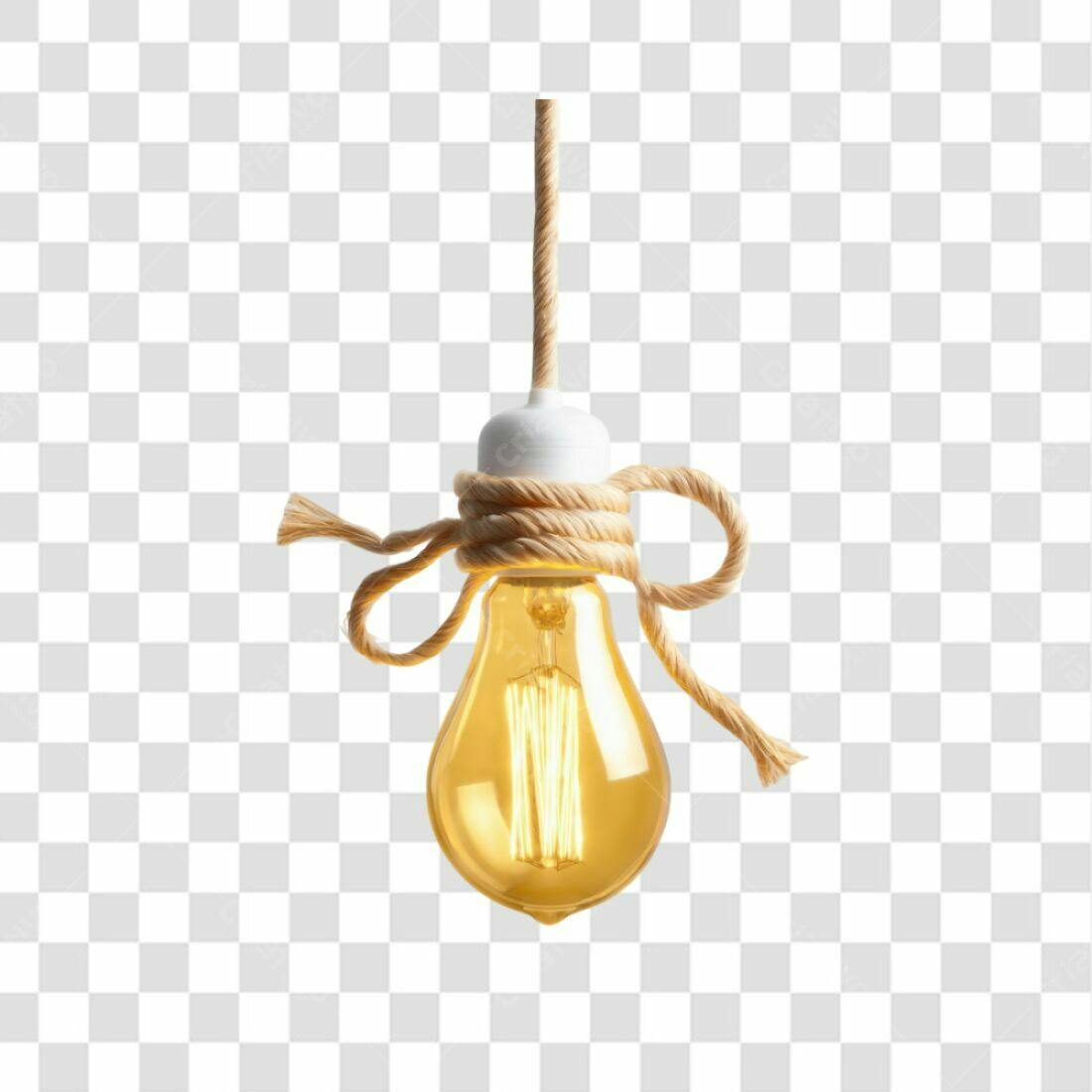 Icone lâmpada rústica PNG com fundo transparente