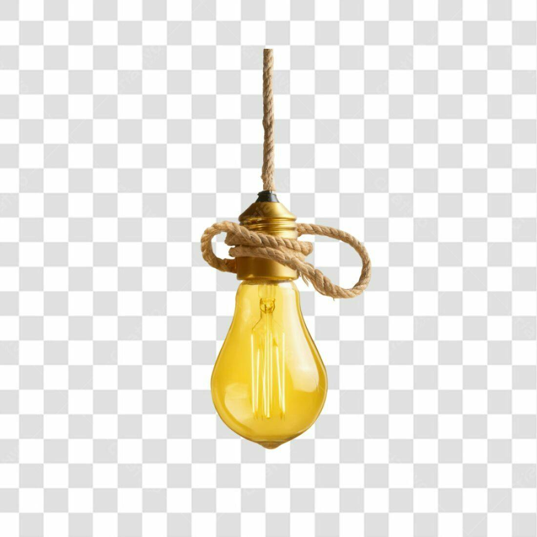 Ícone lâmpada vintage PNG com fundo transparente