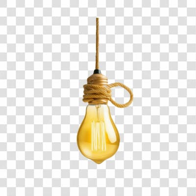 Selo 3D Render Lâmpada Luz Elemento Ícone Psd Png