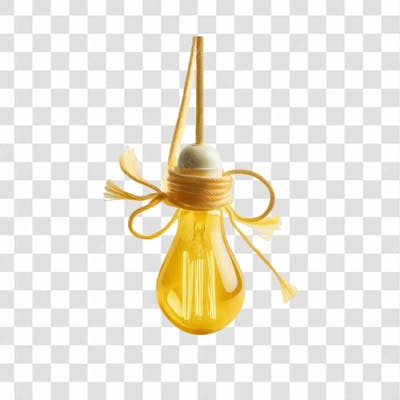 Selo 3D Render Lâmpada Luz Elemento Ícone Psd Png