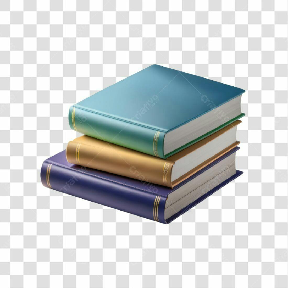 Icone livros pilha PNG com fundo transparente