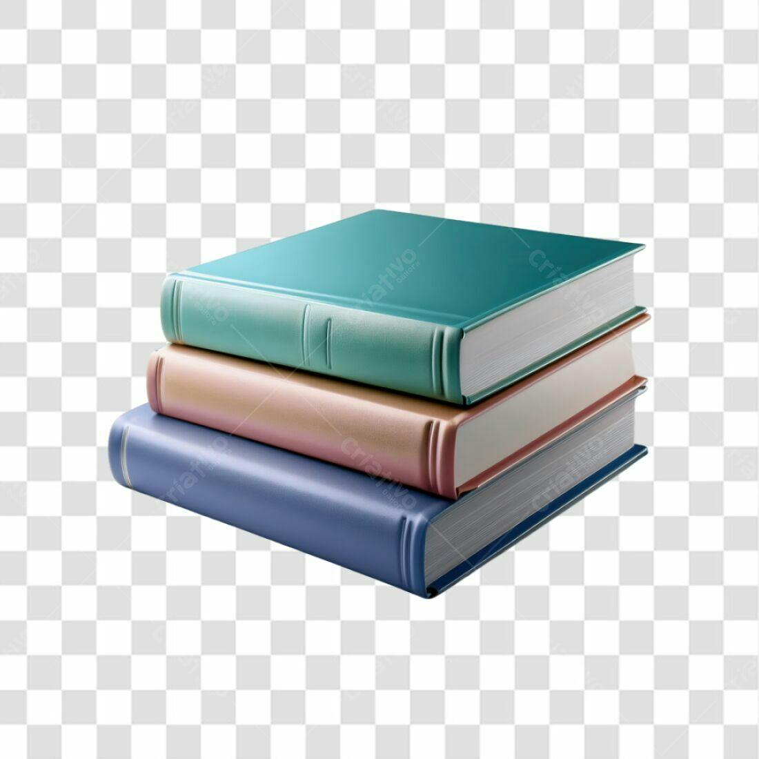 Icone Livros Empilhados PNG com fundo transparente