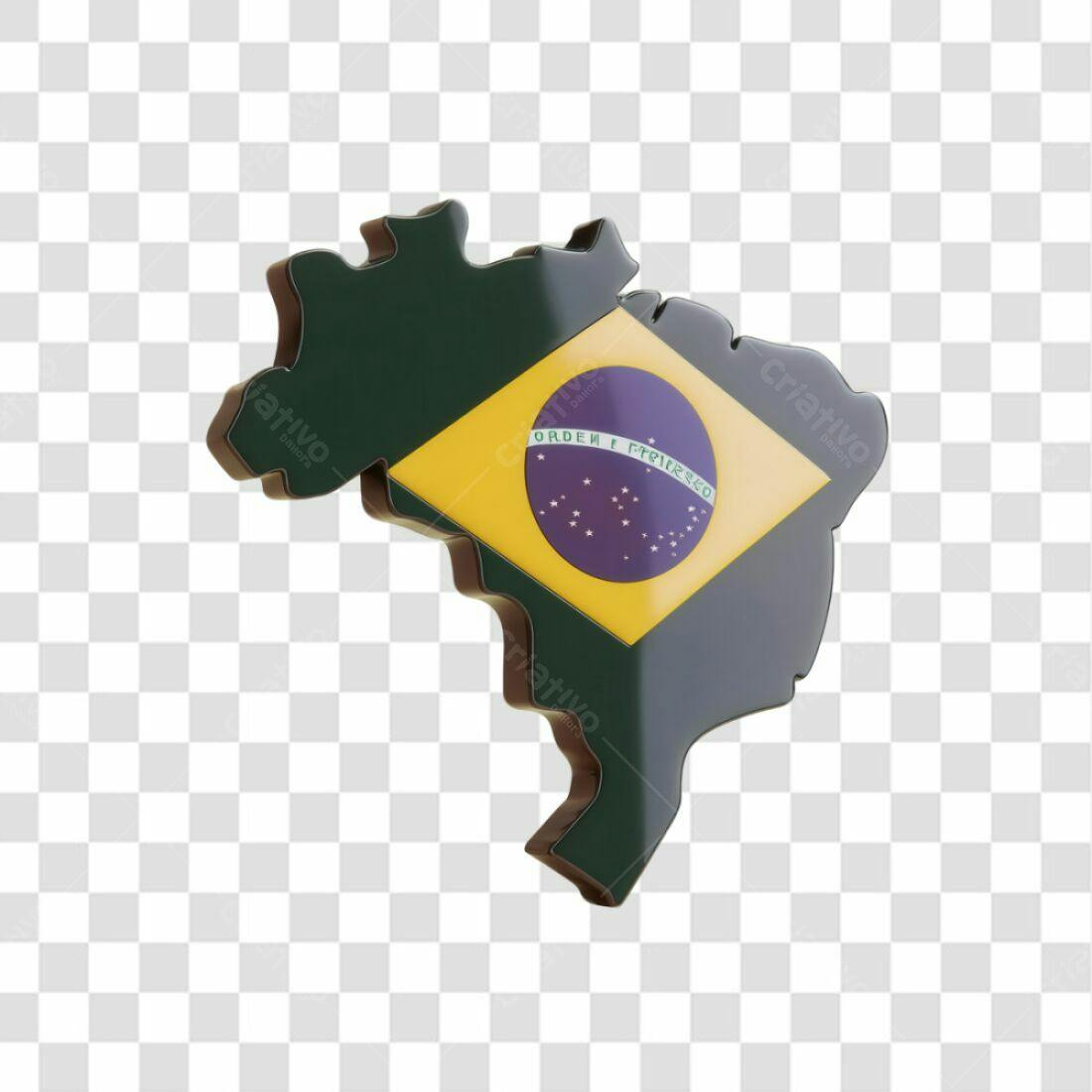 Icone Mapa Brasil PNG com fundo transparente