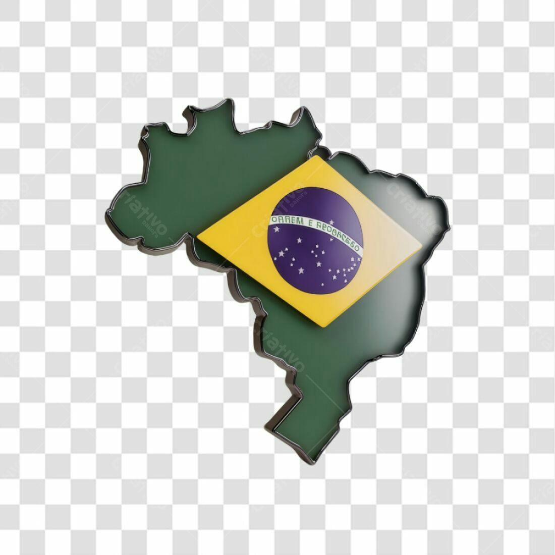 Bandeira Brasil PNG com fundo transparente