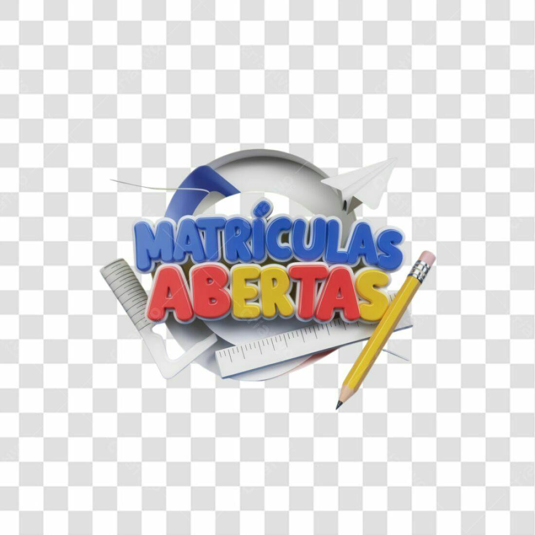 Banner Matrículas Abertas PNG com fundo transparente
