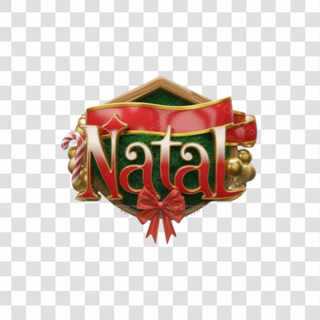 Selo Natalino PNG com fundo transparente
