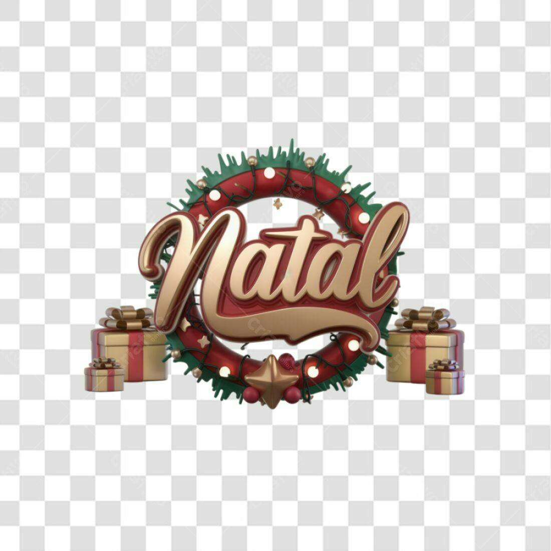Icone Natalino com Guirlanda PNG com fundo transparente