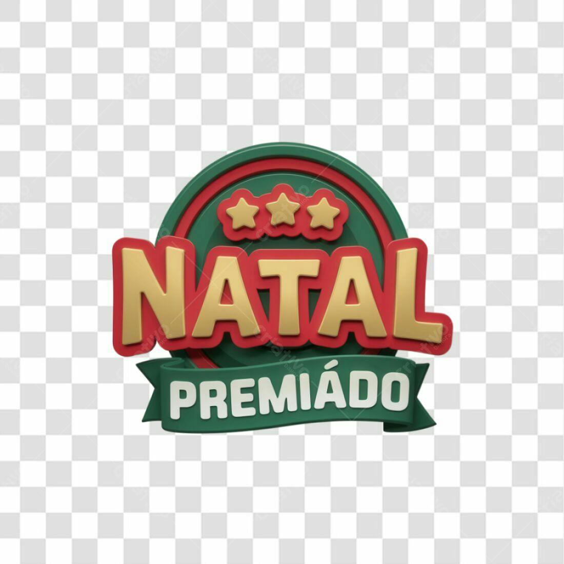 Selo Natal Premiado PNG com fundo transparente