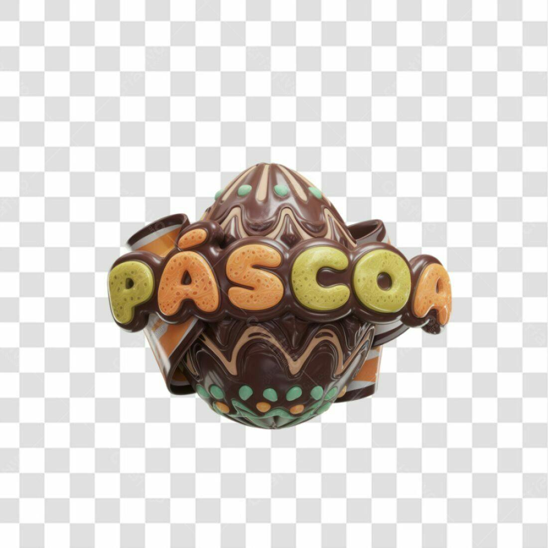 Icone Pascoa Ovo Chocolate PNG com fundo transparente