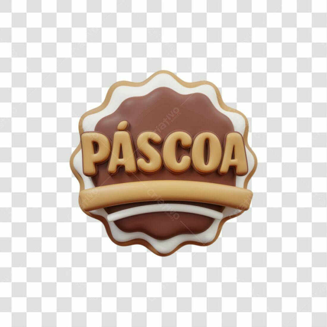 Selo Páscoa PNG com fundo transparente