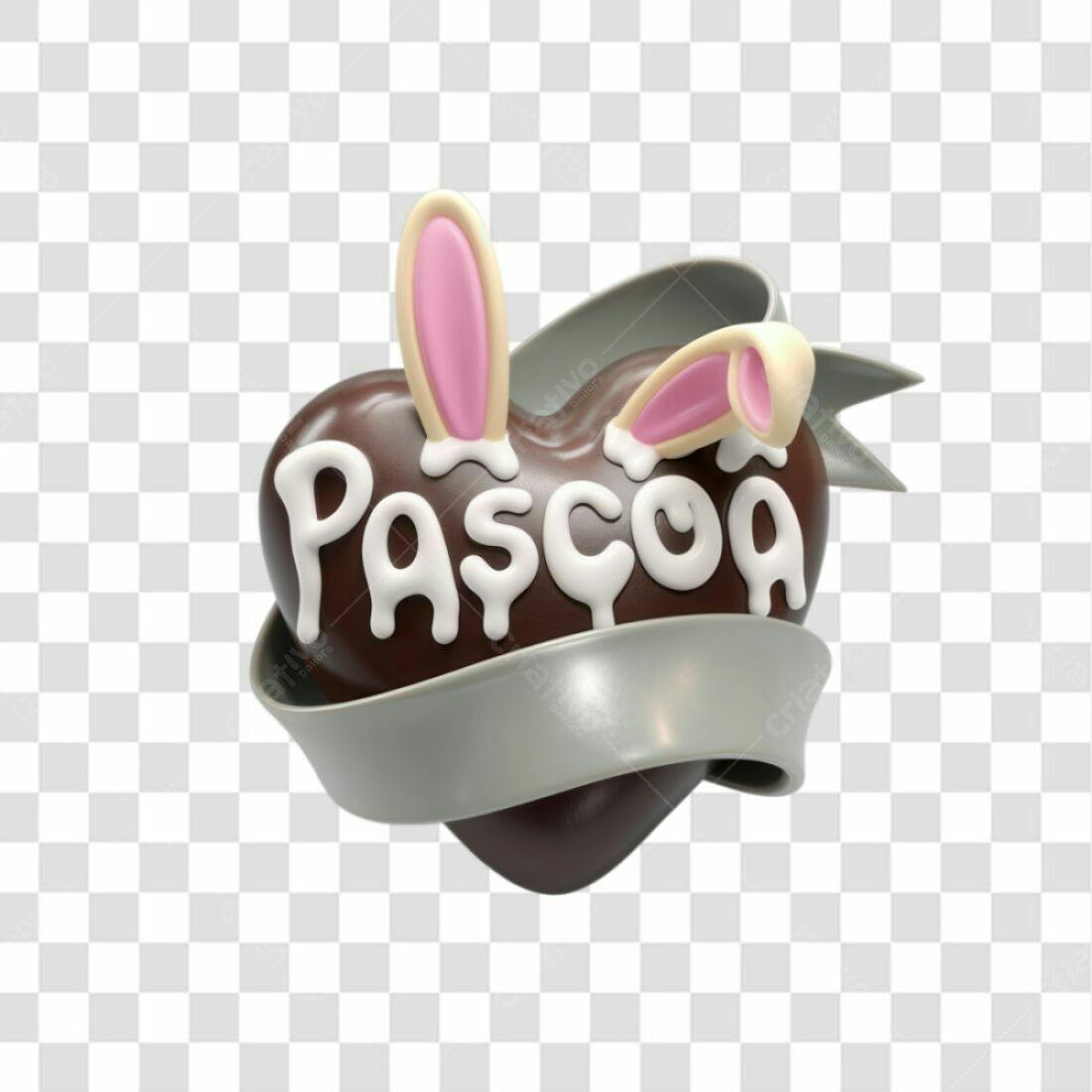 Icone Páscoa Chocolate PNG com fundo transparente