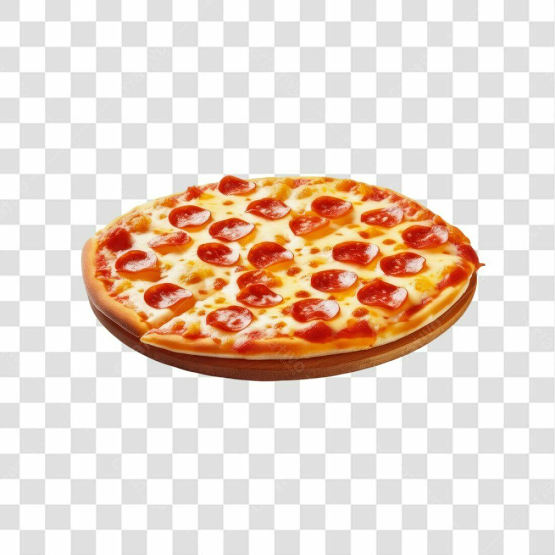 Imagem de Pizza Pepperoni PNG com fundo transparente