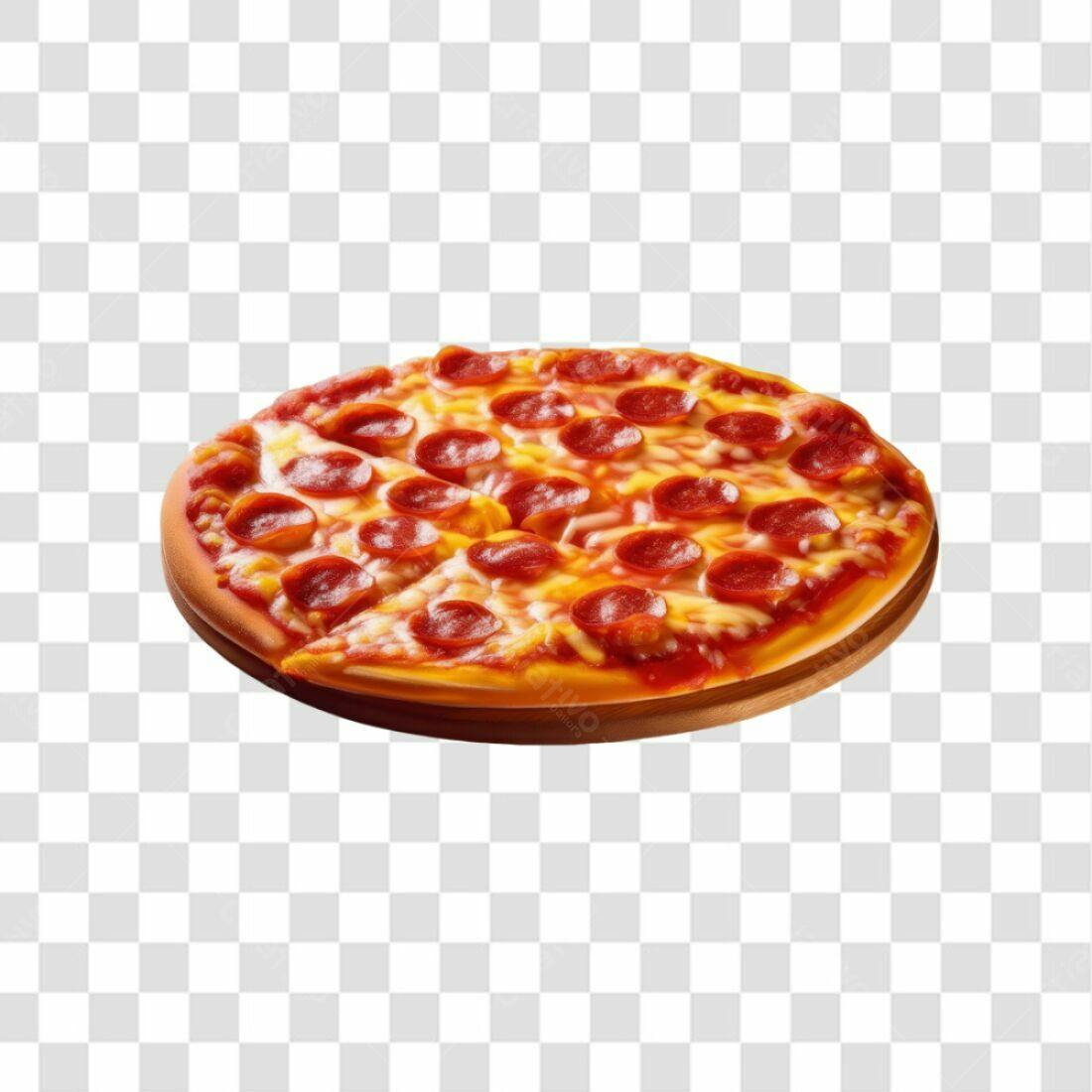 Imagem Pizza Pepperoni PNG com fundo transparente