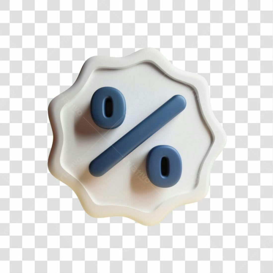 Ícone Desconto Percentual PNG com fundo transparente