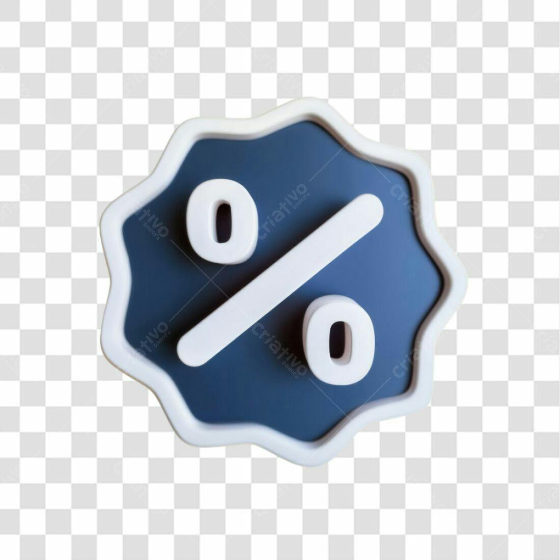 Icone Desconto Percentual PNG com fundo transparente