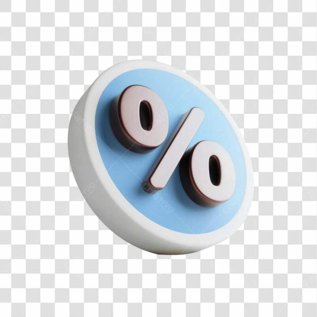 Ícone de porcentagem PNG com fundo transparente