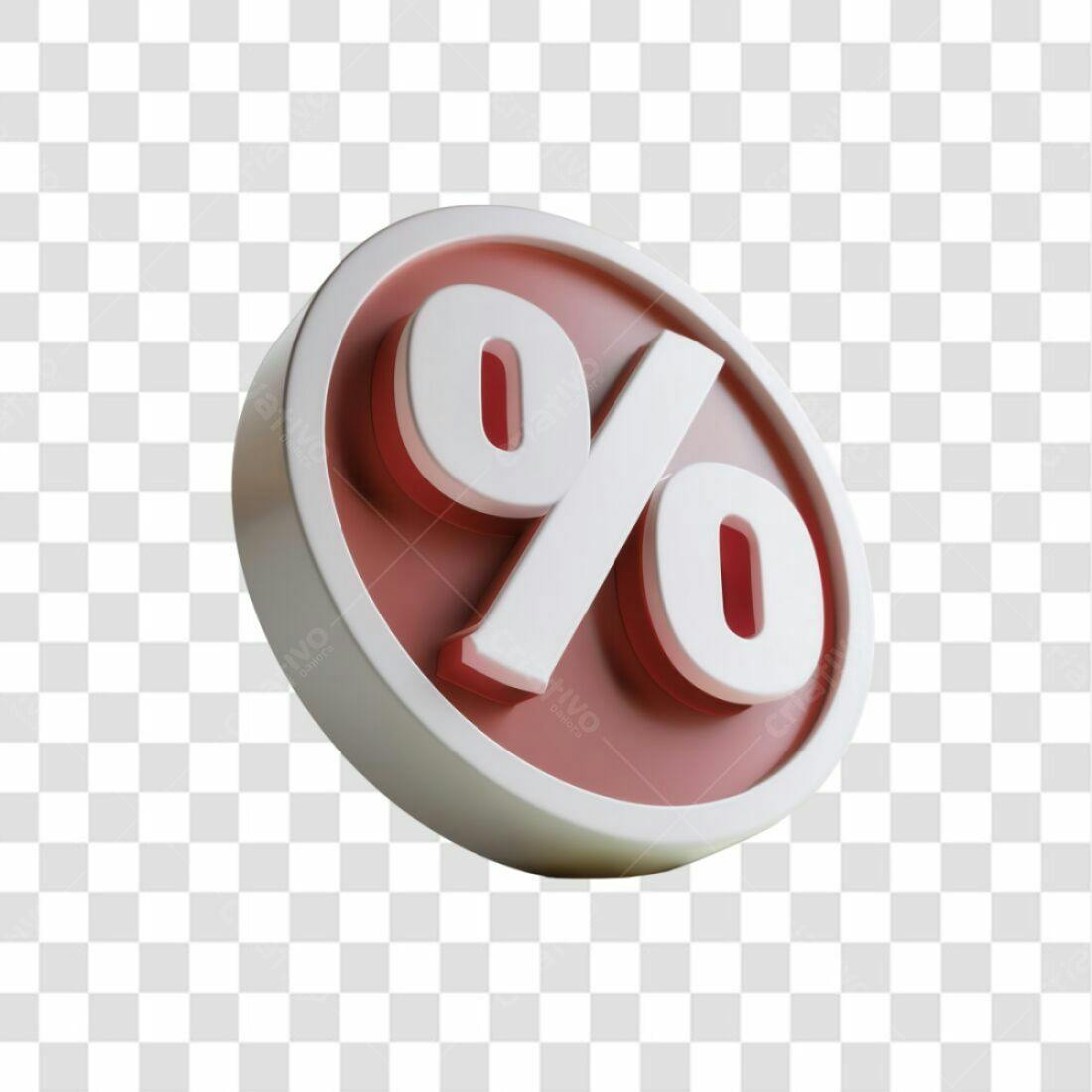 Icone de Porcentagem para Promoções PNG com fundo transparente