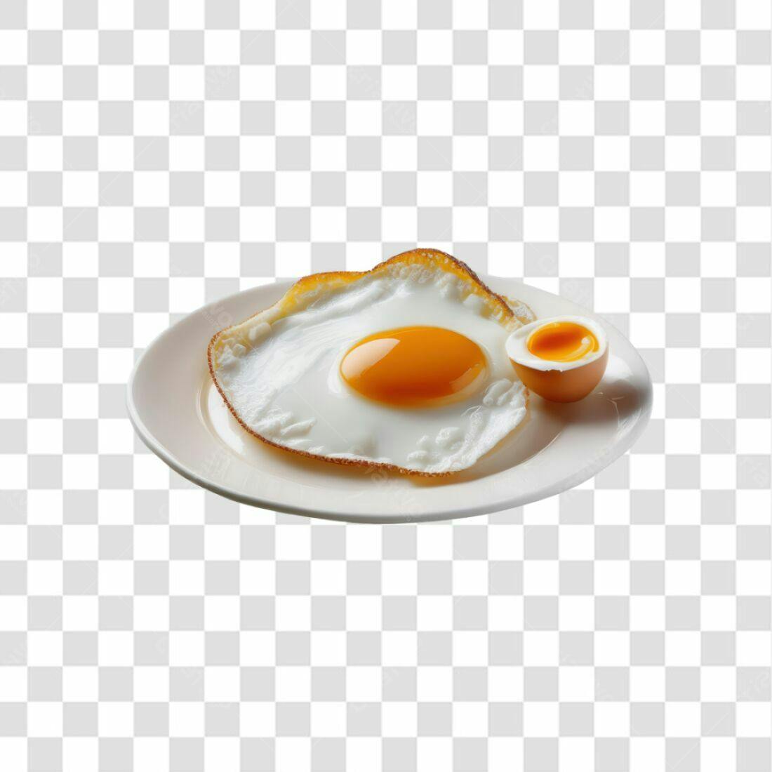 Icone de café da manhã Ovo Frito PNG com fundo transparente