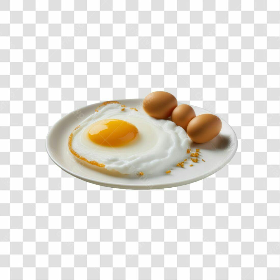 Icone de café da manhã Ovo Frito PNG com fundo transparente
