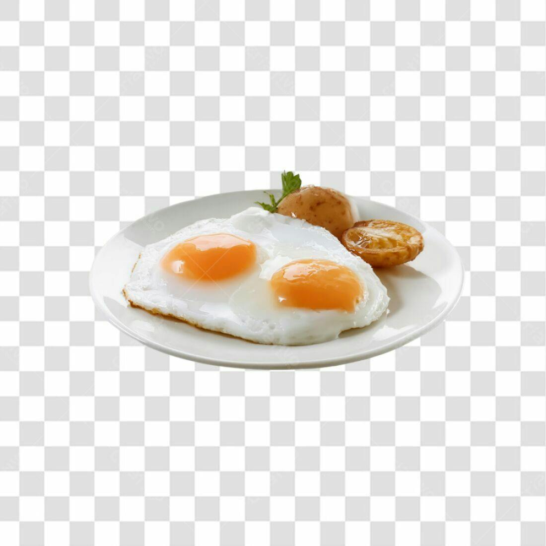 Icone Café da Manhã Ovos e Batatas PNG com fundo transparente