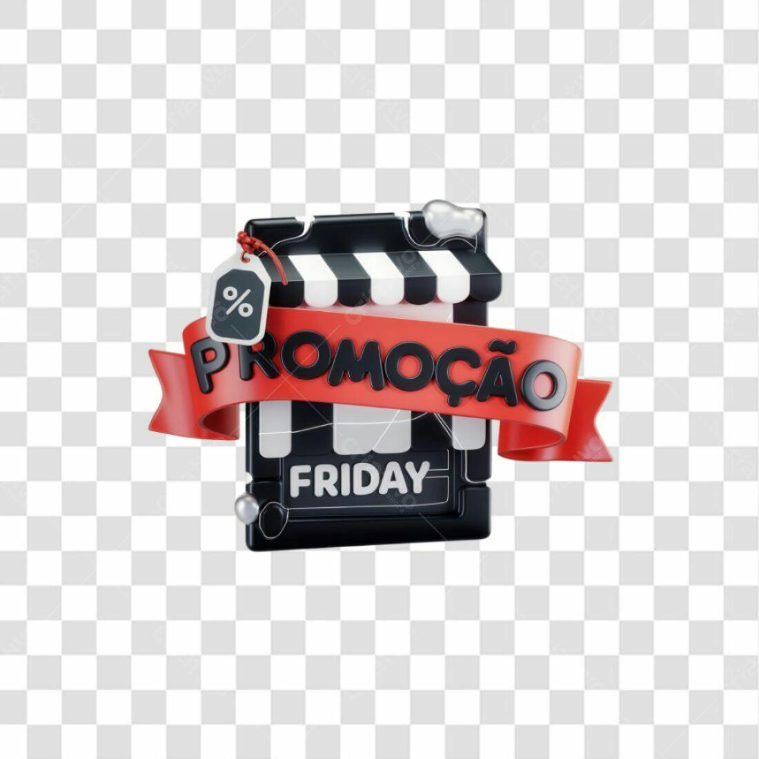 Icone Black Friday Promoção PNG com fundo transparente