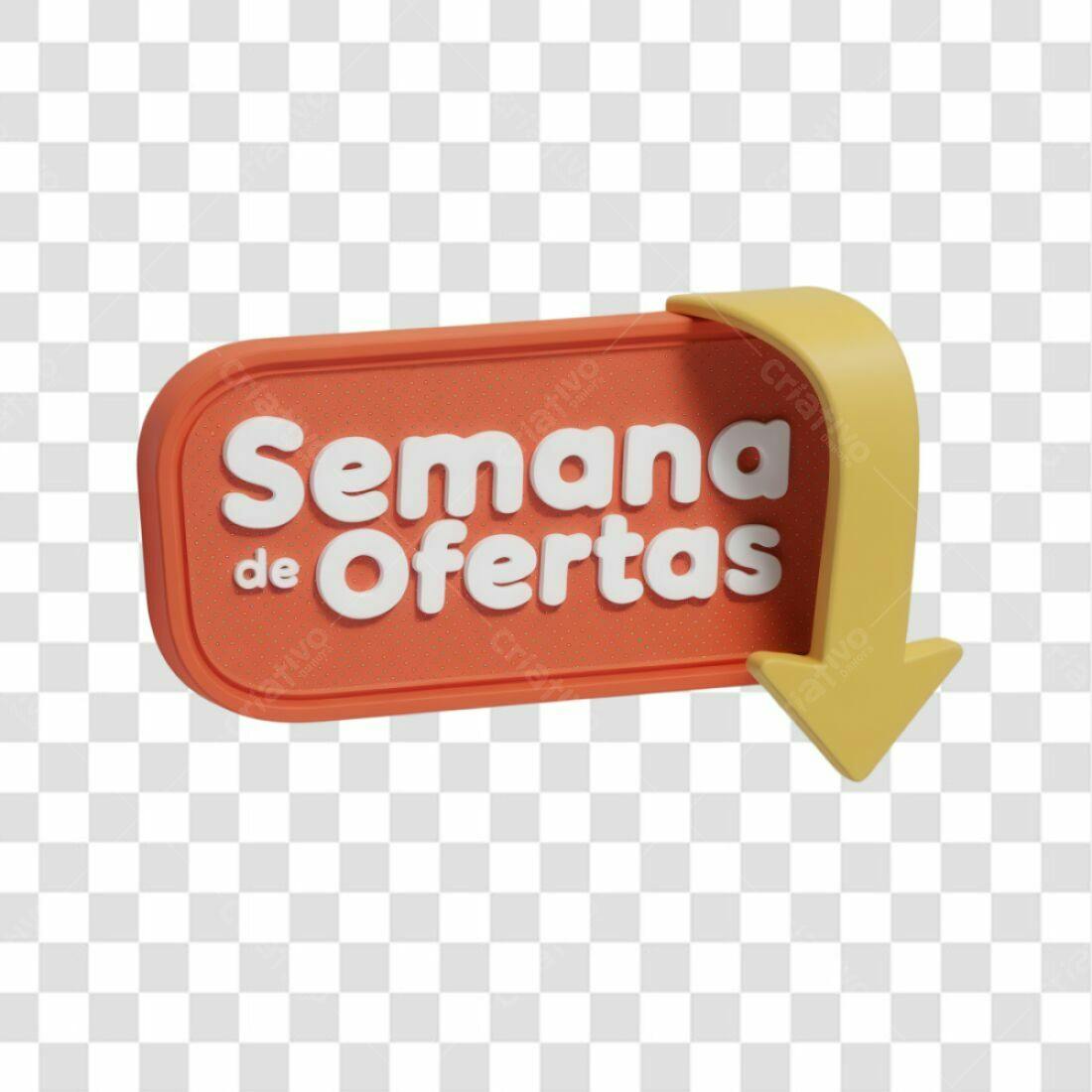 Banner Semana de Ofertas PNG com fundo transparente