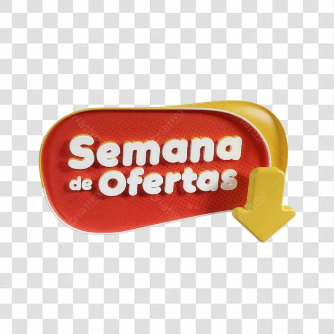 Banner Semana de Ofertas PNG com fundo transparente