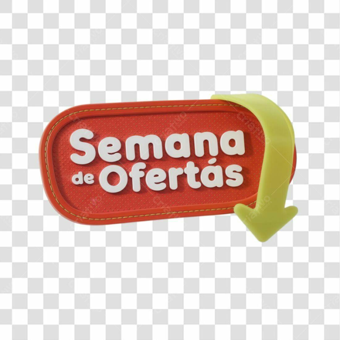 Badge Semana de Ofertas PNG com fundo transparente