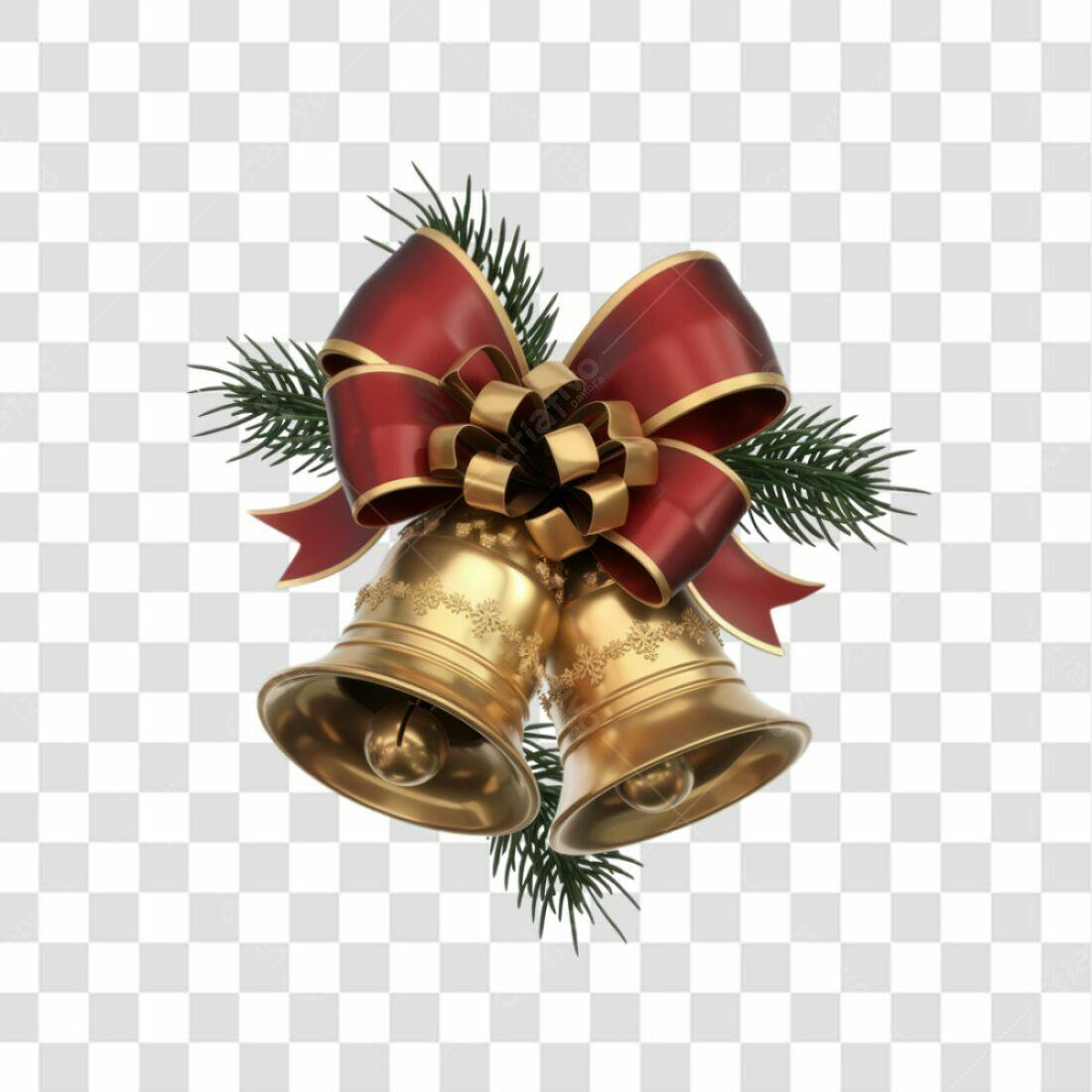 Icone Natal Sino Dourado PNG com fundo transparente