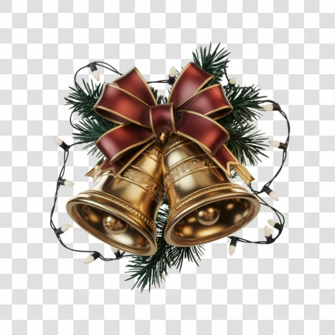 Icone Natal Sino Dourado PNG com fundo transparente