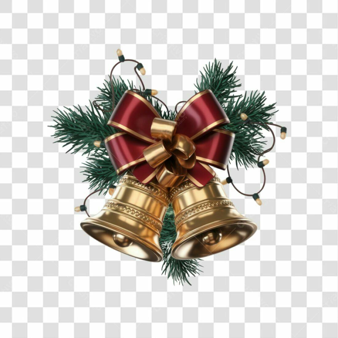 Icone Natal Sino Dourado PNG com fundo transparente