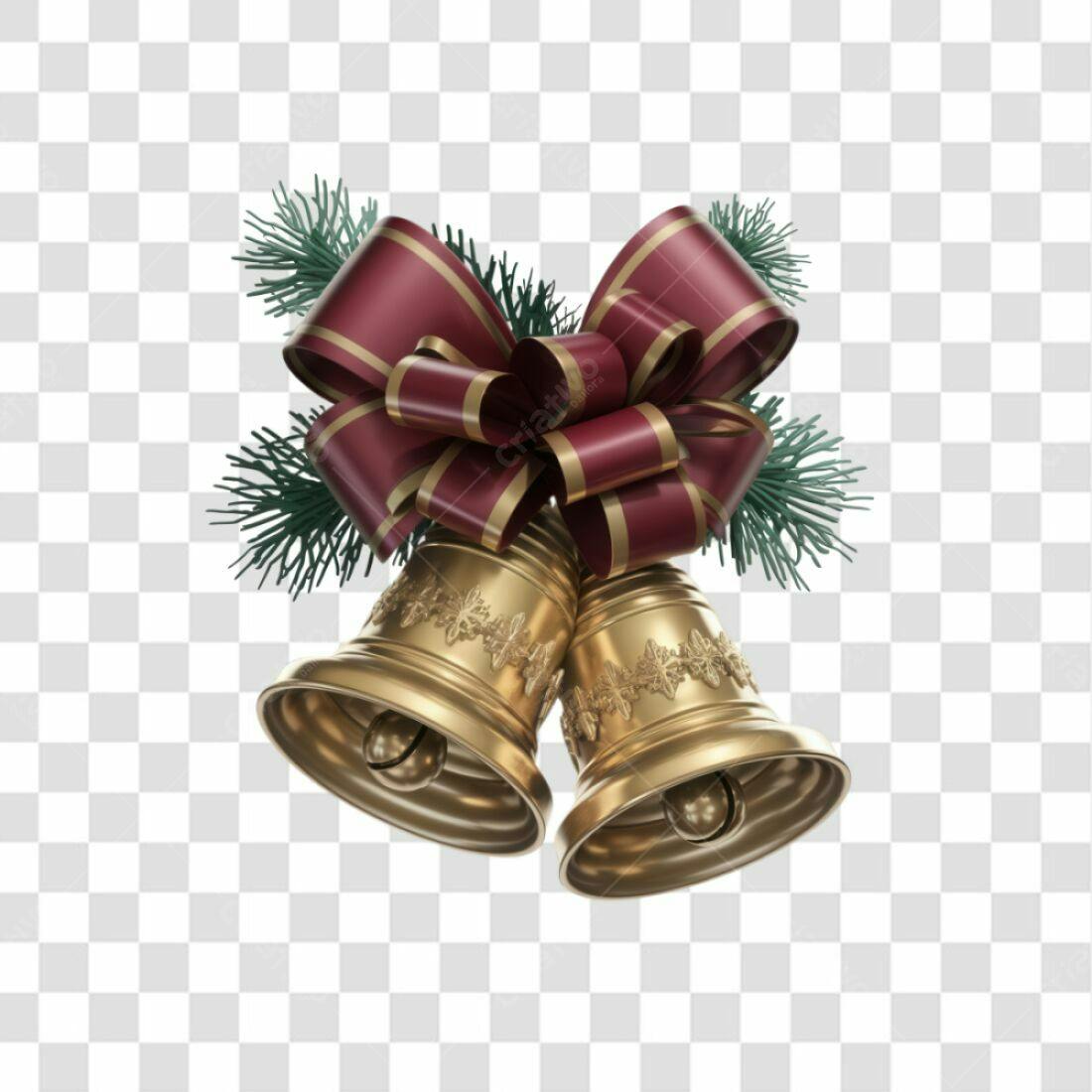 Icone Natal Sino Dourado PNG com fundo transparente