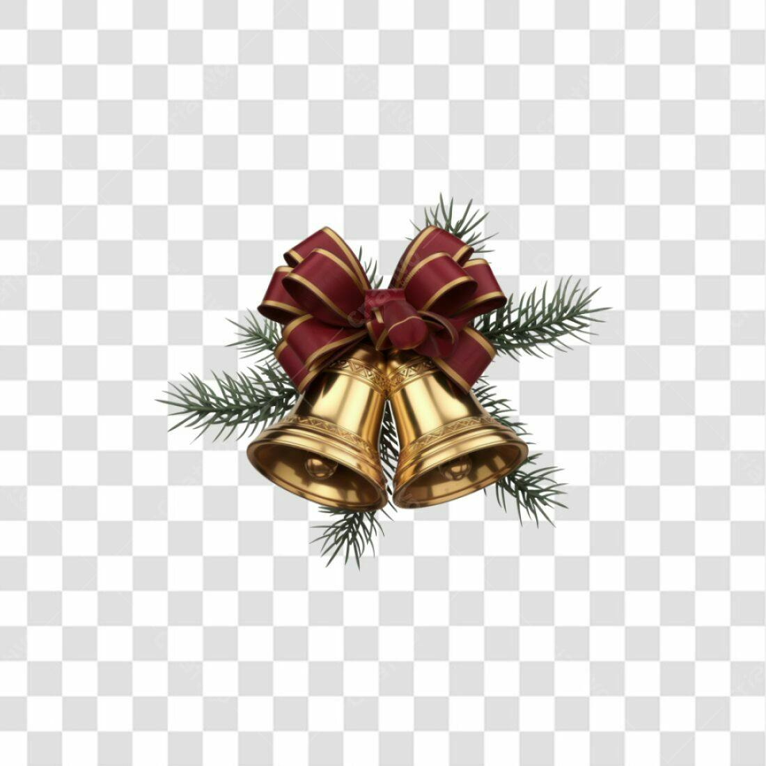 Icone Natal Sino Dourado PNG com fundo transparente