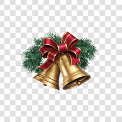 Selo 3D Render Sino De Natal Elemento Ícone Psd Png
