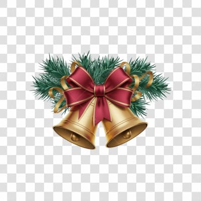 Selo 3D Render Sino De Natal Elemento Ícone Psd Png