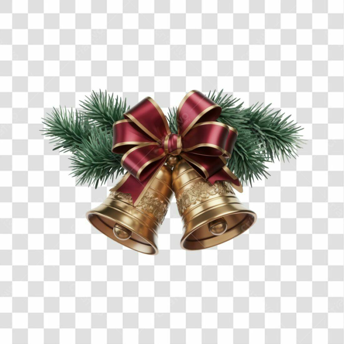 Icone Natal Sino Dourado PNG com fundo transparente