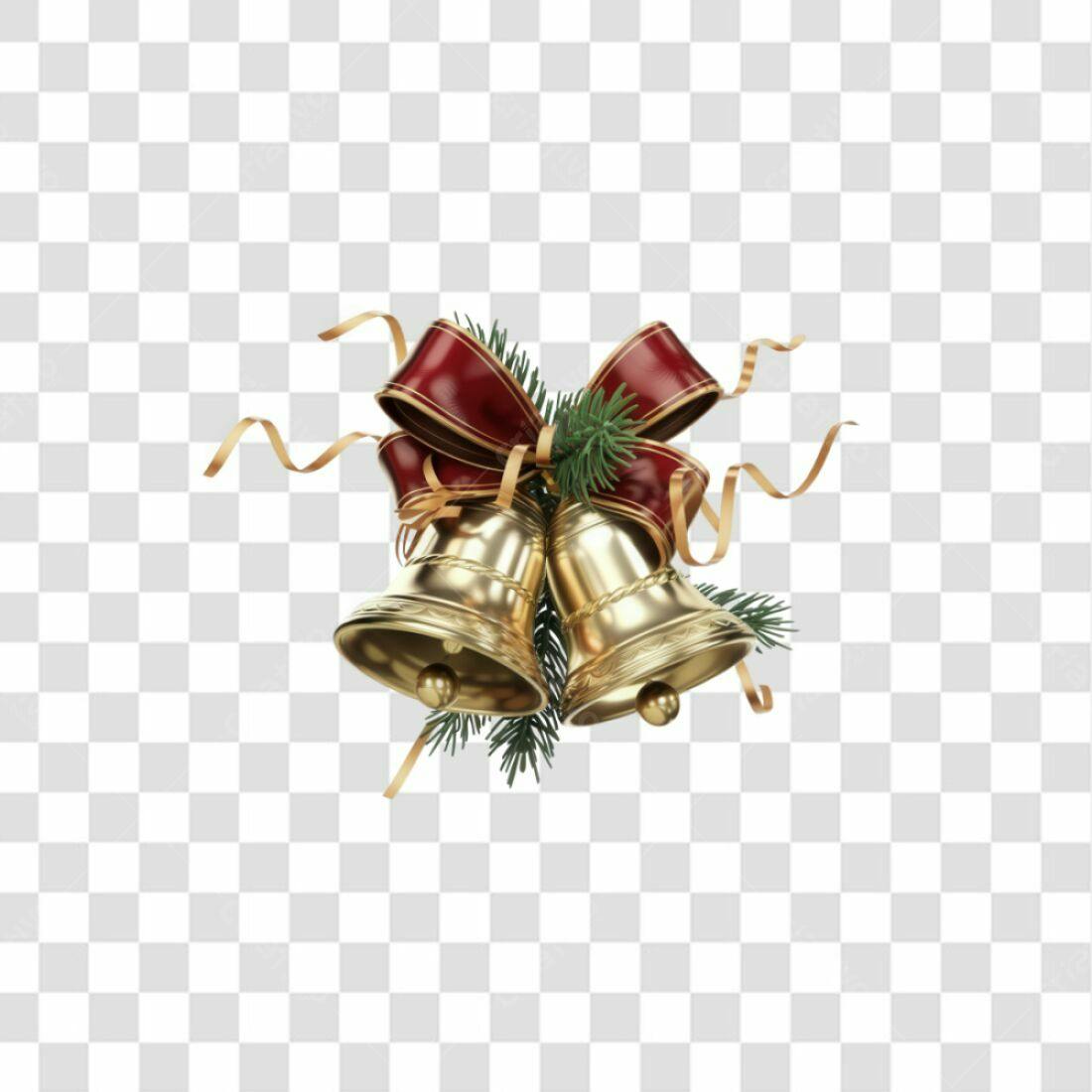 Icone Natal Sino Dourado PNG com fundo transparente