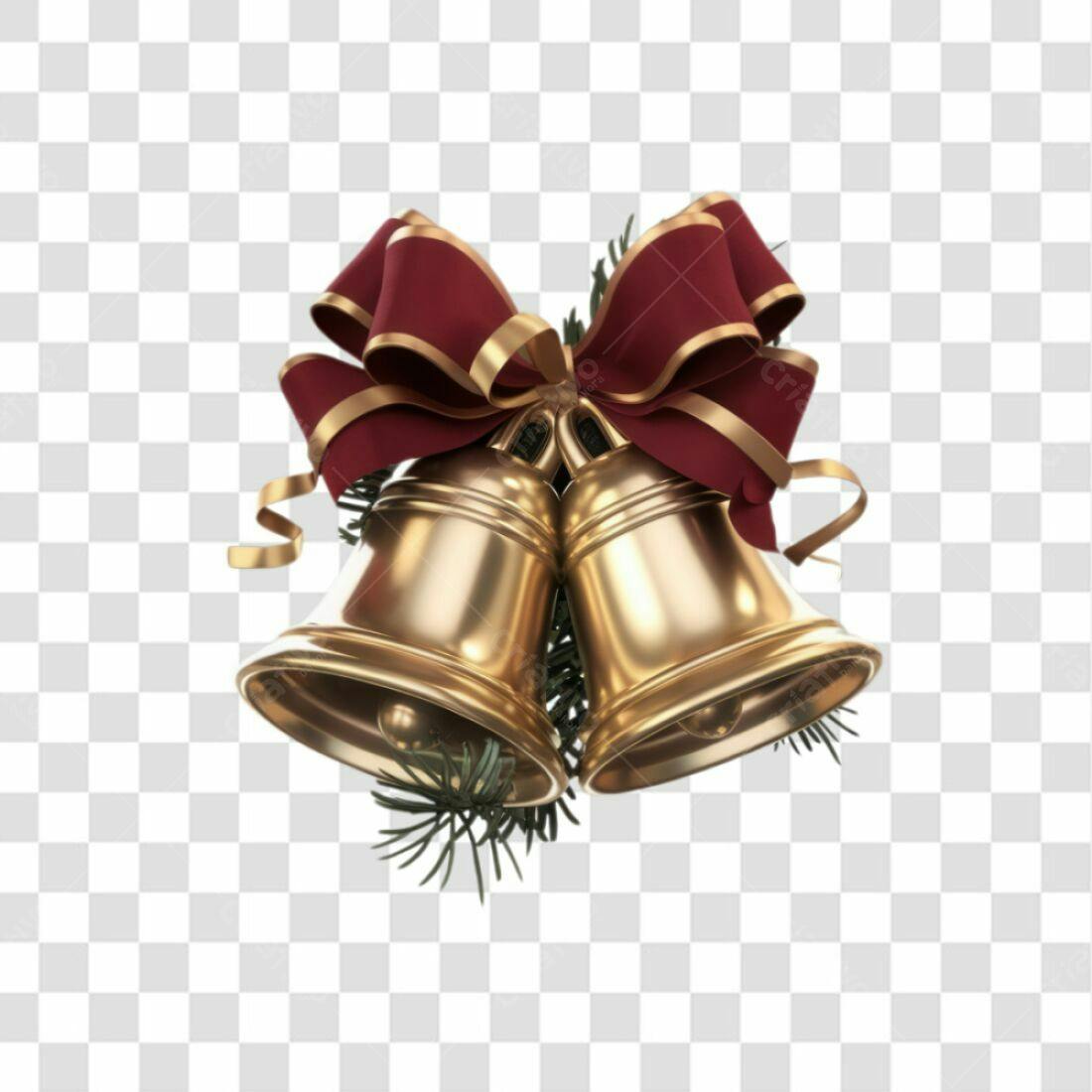 Icone Natal Sino Dourado PNG com fundo transparente